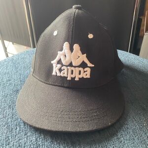 Kappa Black and White Logo Cap